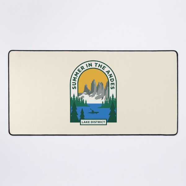 Item preview, Andes Lake District Kayaking Summer Outdoor Badge designed and sold by SplashTastic.
