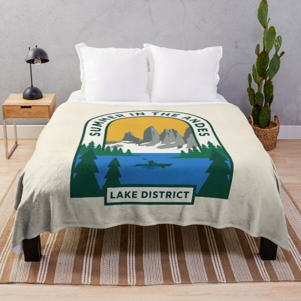 Item preview, Andes Lake District Kayaking Summer Outdoor Badge designed and sold by SplashTastic.