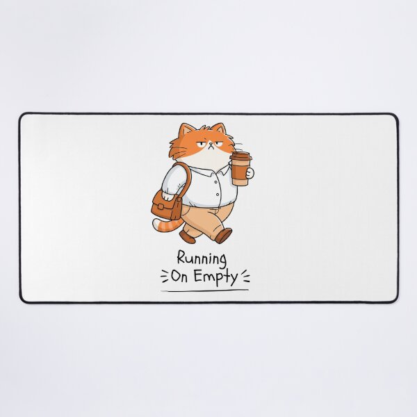 Item preview, Running On Empty Tired Cat Design designed and sold by FlareCraftStudio.