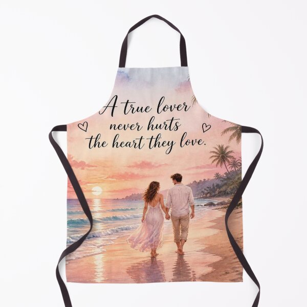 Item preview, True Love Beach Couple Watercolor Quote designed and sold by joyorashop.