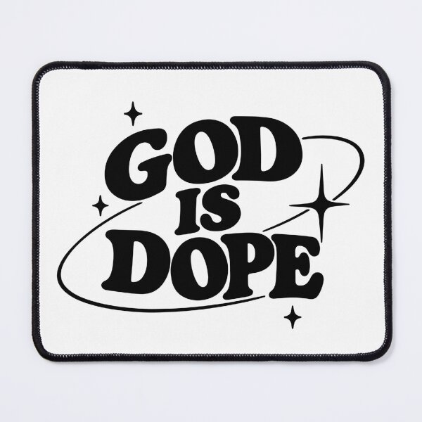 Item preview, God Is Dope Retro Christian Typography designed and sold by pixiedustpaint.