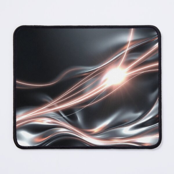 Item preview, Champagne Silver Light Wave Abstract Modern Design designed and sold by IntelliMindDesigns.