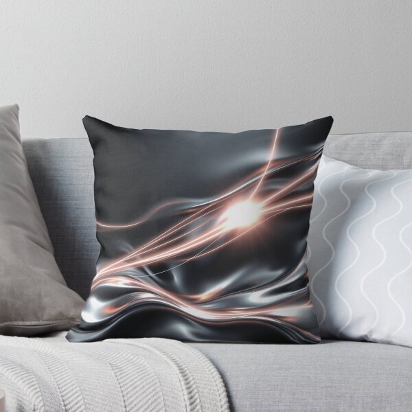 Item preview, Champagne Silver Light Wave Abstract Modern Design designed and sold by IntelliMindDesigns.