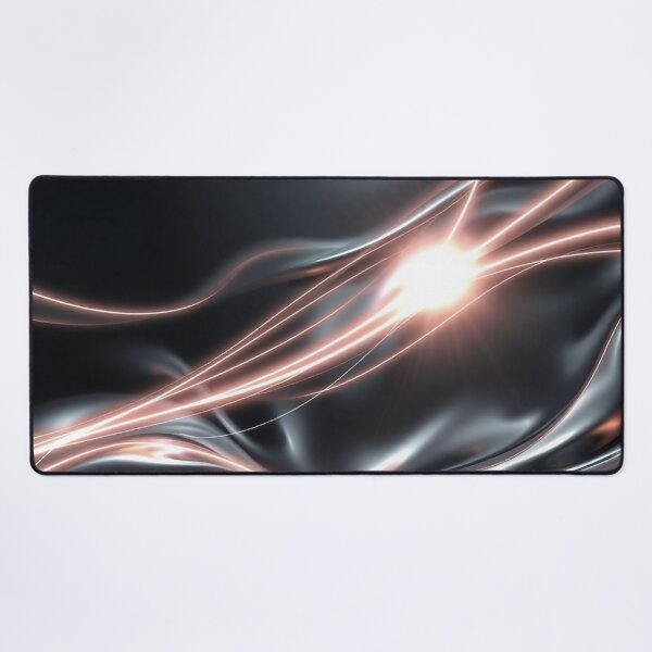 Item preview, Champagne Silver Light Wave Abstract Modern Design designed and sold by IntelliMindDesigns.