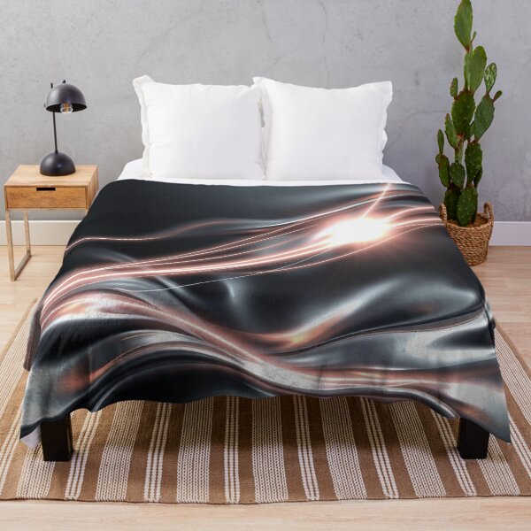 Item preview, Champagne Silver Light Wave Abstract Modern Design designed and sold by IntelliMindDesigns.