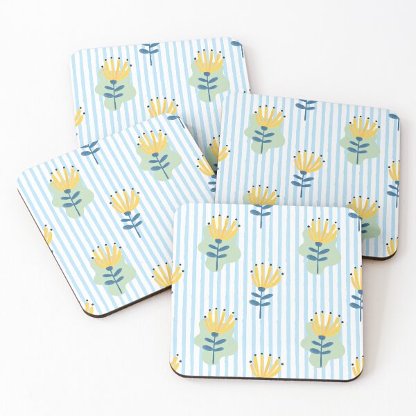 Item preview, Modern Abstract Flower with Stripe Seamless Pattern designed and sold by shazdesign24.