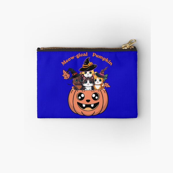 Item preview, Meow-gical Pumpkin – Cute Halloween Cats in a Jack-o'-Lantern Witch Hats Art designed and sold by Evelashop.