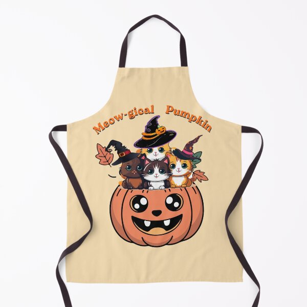 Item preview, Meow-gical Pumpkin – Cute Halloween Cats in a Jack-o'-Lantern Witch Hats Art designed and sold by Evelashop.