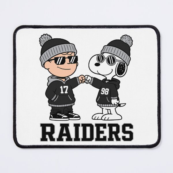 Item preview, Charlie Brown & Snoopy Las Vegas Raiders Football Retro F269 designed and sold by GLUVY-THEME.