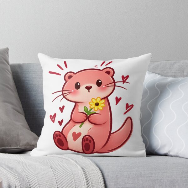 Item preview, Cute Otter Love Illustration - Adorable Otter Artwork for Animal Lovers designed and sold by Tyler Rickard.