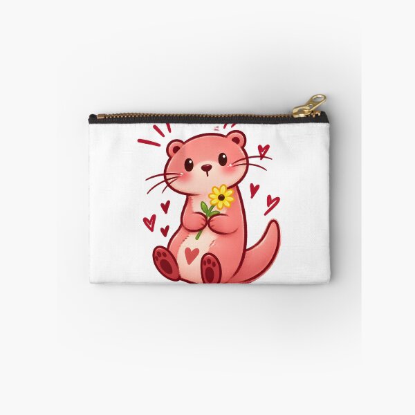 Item preview, Cute Otter Love Illustration - Adorable Otter Artwork for Animal Lovers designed and sold by Tyler Rickard.