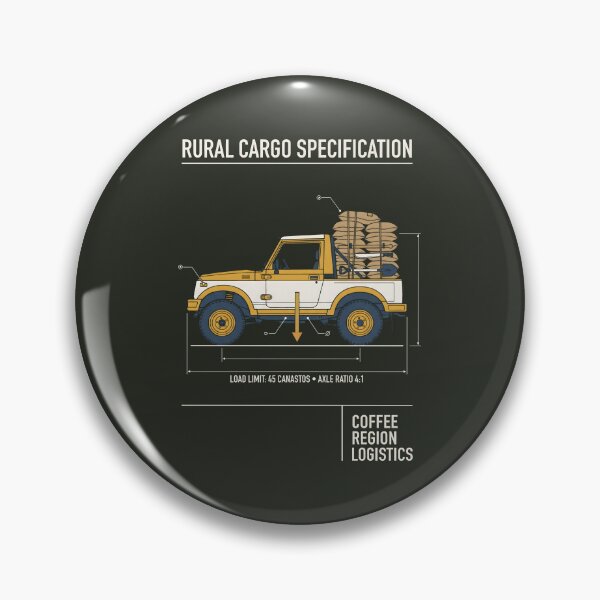 Item preview, Coffee Region Logistics Rural Cargo Truck Schematic designed and sold by SplashTastic.