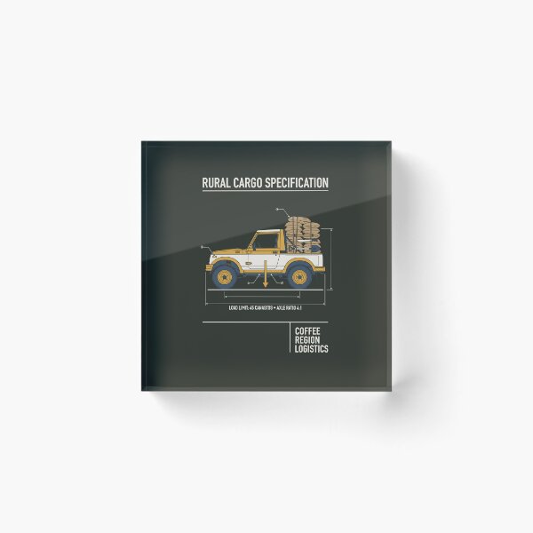 Item preview, Coffee Region Logistics Rural Cargo Truck Schematic designed and sold by SplashTastic.