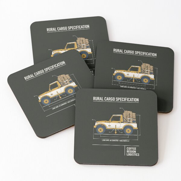 Item preview, Coffee Region Logistics Rural Cargo Truck Schematic designed and sold by SplashTastic.