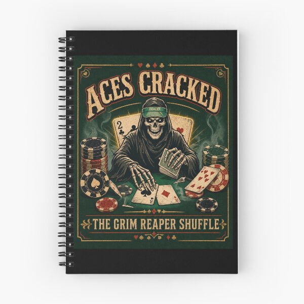 Item preview, The Grim Reaper Shuffle - Aces Cracked Skeleton Poker designed and sold by ScenicRoute66.