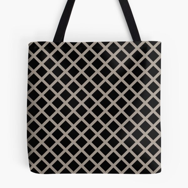 Item preview, Lattice Diamond Pattern Gray Black designed and sold by ArtbyDebbieC.