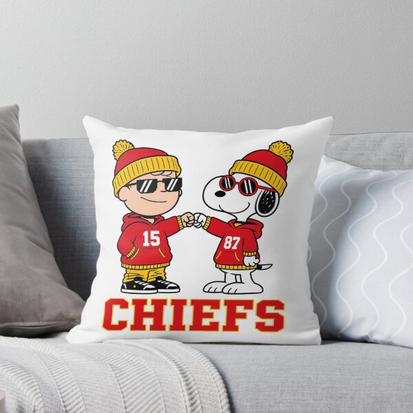Item preview, Charlie Brown & Snoopy Kansas City Chiefs Football Retro F270 designed and sold by GLUVY-THEME.