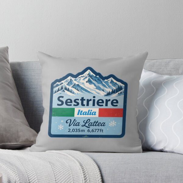 Item preview, Sestriere Italy Skiing Italian Alps Sticker TShirt 03 designed and sold by OuterShellUK.