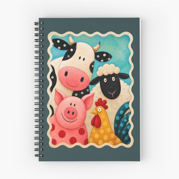 Item preview, Cute Farm Animal Friends – Colorful Barnyard Art designed and sold by Tootley.