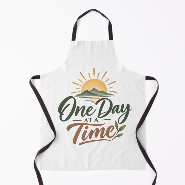 Item preview, One Day At A Time – Recovery & Sobriety Inspirational Quote designed and sold by GentleRecovery.