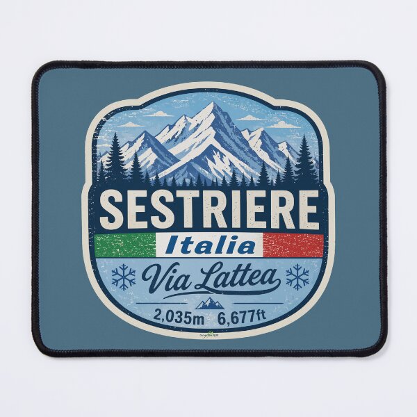 Item preview, Sestriere Italy Skiing Italian Alps Sticker TShirt 04 designed and sold by OuterShellUK.