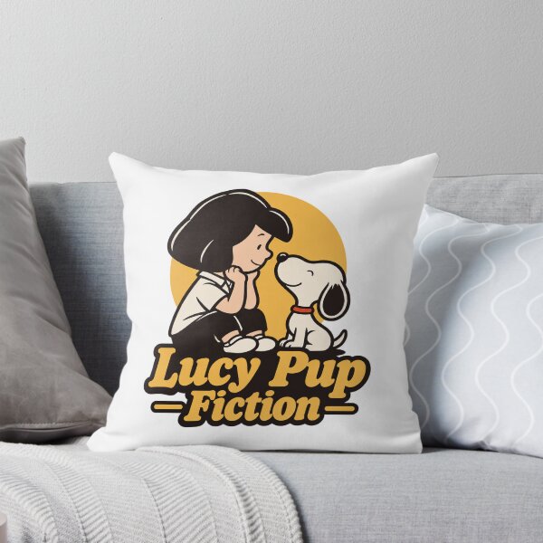 Item preview, Lucy Pup Fiction Cute Dog Design Inspired by Classic Movie Poster designed and sold by luisbejerano.