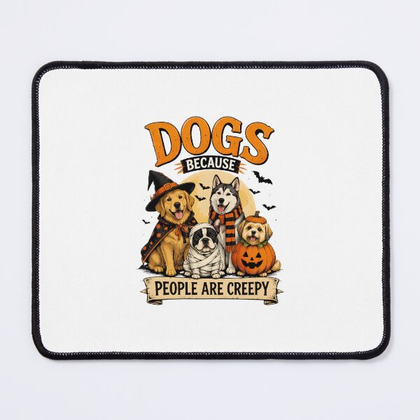 Item preview, Dogs Because People Are Creepy Halloween Ghost designed and sold by Dmo3HarkoArt.