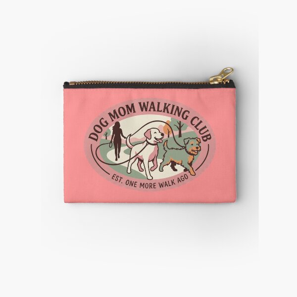 Item preview, Dog Mom Walking Club Retro Badge Design - Funny Pet Lover Graphic - EST. ONE MORE WALK AGO designed and sold by BiniClicks.
