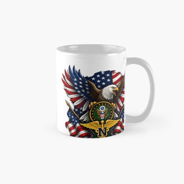 Item preview, US Army Nurse Corps Veteran Flag Design Honoring Military Medical Service designed and sold by Jack Millikin.