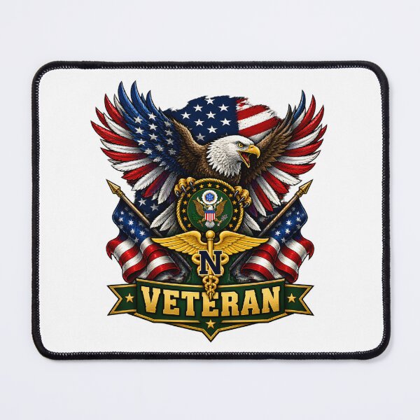Item preview, US Army Nurse Corps Veteran Flag Design Honoring Military Medical Service designed and sold by Jack Millikin.