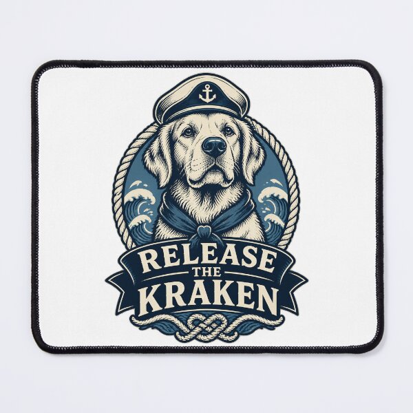 Item preview, Release the Kraken Mythical Sea Monster Illustration Design designed and sold by luisbejerano.