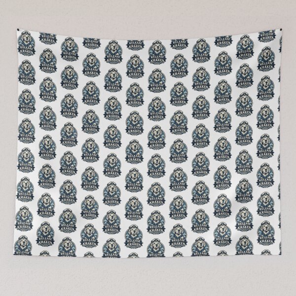 Item preview, Release the Kraken Mythical Sea Monster Illustration Design designed and sold by luisbejerano.