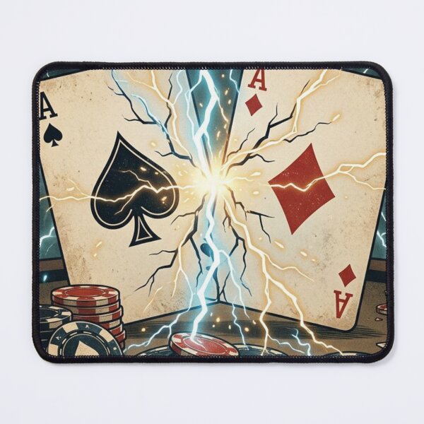 Item preview, Aces Cracked - Texas Hold'em Bad Beat Poker designed and sold by ScenicRoute66.
