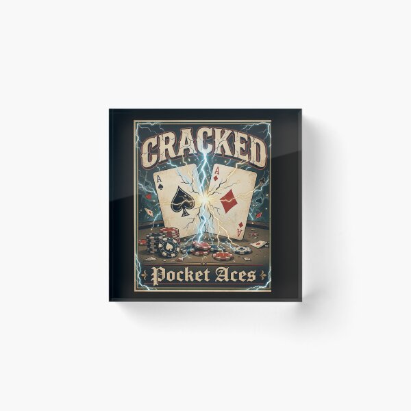 Item preview, Aces Cracked - Texas Hold'em Bad Beat Poker designed and sold by ScenicRoute66.