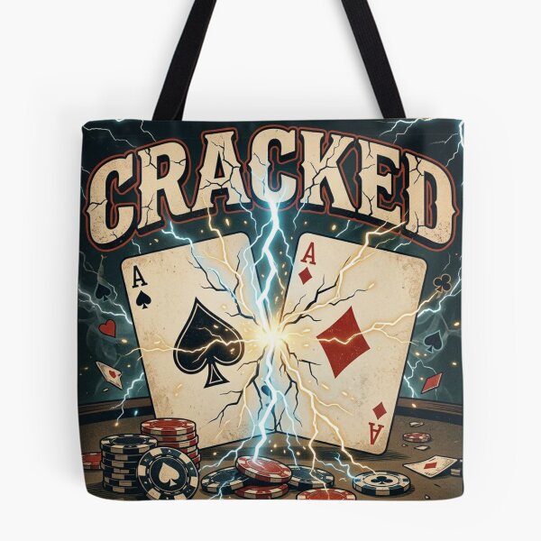 Item preview, Aces Cracked - Texas Hold'em Bad Beat Poker designed and sold by ScenicRoute66.