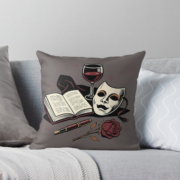 Item preview, Art and letters: book, mask and rose designed and sold by mixoubraw.