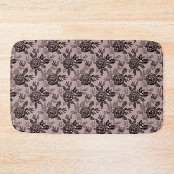 Item preview, Gothic Dark Rose Seamless Pattern on Dust Rose designed and sold by ​Jyoti Digital Artist.