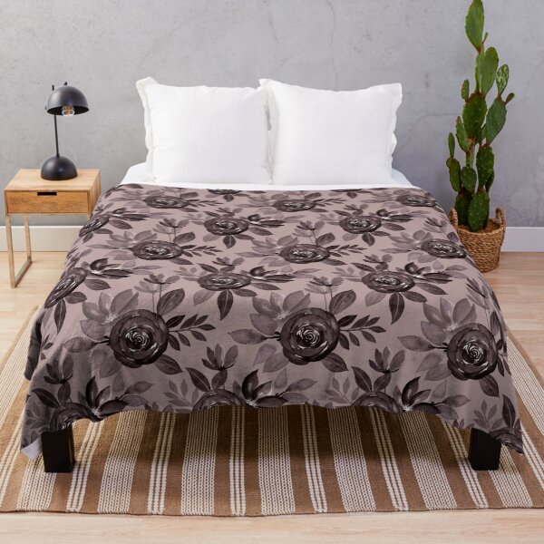 Item preview, Gothic Dark Rose Seamless Pattern on Dust Rose designed and sold by ​Jyoti Digital Artist.