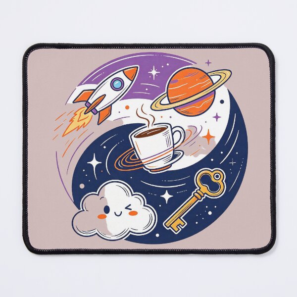 Item preview, Cosmic adventure: rocket, coffee and space mystery designed and sold by mixoubraw.