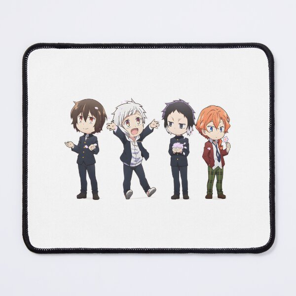 Item preview, Chibi Bungo Stray Dogs Characters Dazai, Chuuya, Atsushi, and Akutagawa Cute Anime Art designed and sold by kevinmonebiang.