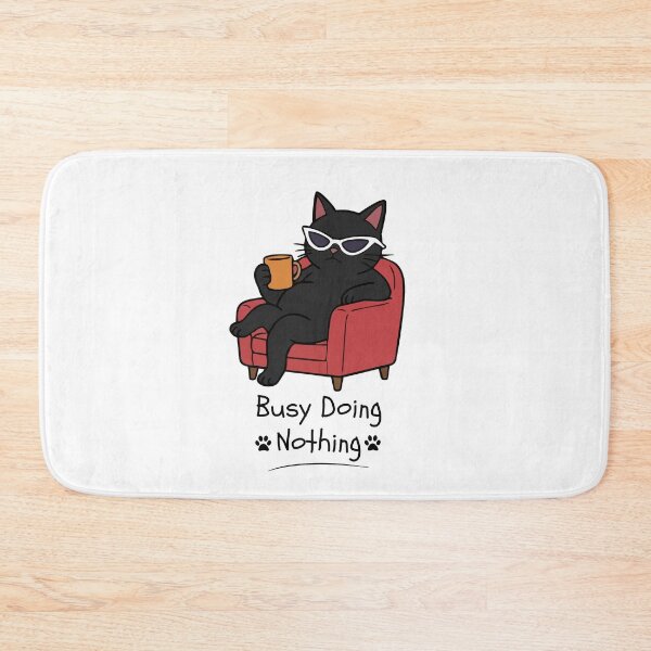 Item preview, Busy Doing Nothing Cool Cat Design designed and sold by FlareCraftStudio.