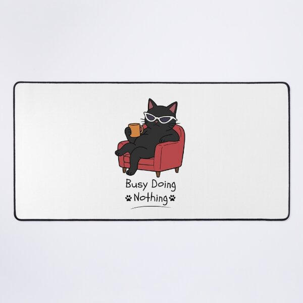 Item preview, Busy Doing Nothing Cool Cat Design designed and sold by FlareCraftStudio.
