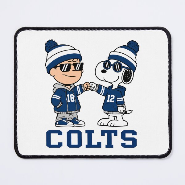 Item preview, Charlie Brown & Snoopy Indianapolis Colts Football Retro F273 designed and sold by GLUVY-THEME.