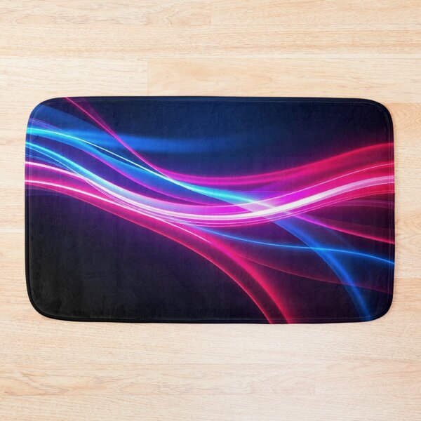 Item preview, Aurora Pink Blue Wave Abstract Northern Lights Art designed and sold by IntelliMindDesigns.