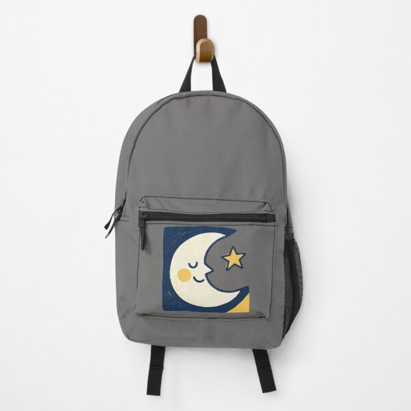 Item preview, Smiling moon and star in a childlike style designed and sold by mixoubraw.