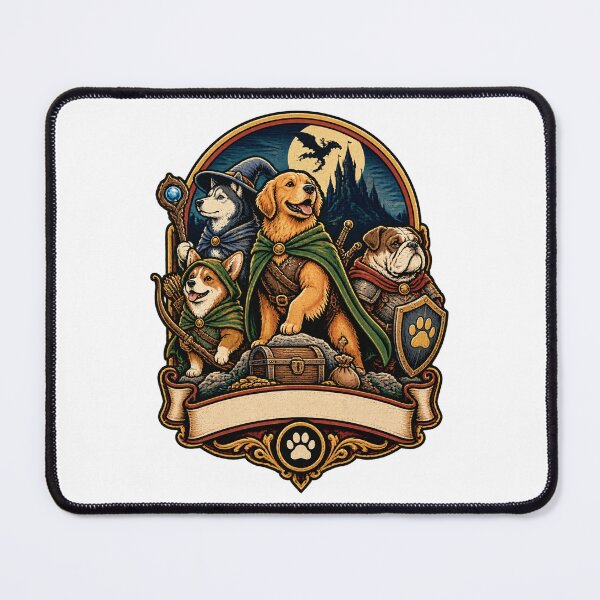 Item preview, Vintage RPG Dog Cartoon Design Featuring Dungeons and Mysteries Theme designed and sold by MayGuy.