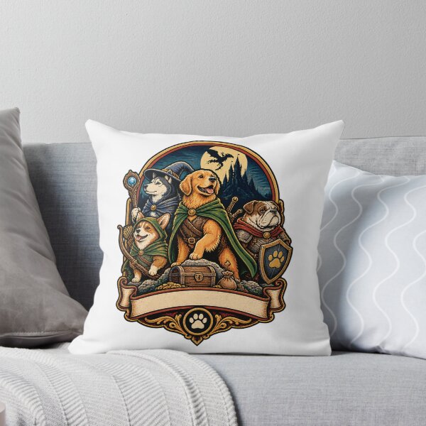 Item preview, Vintage RPG Dog Cartoon Design Featuring Dungeons and Mysteries Theme designed and sold by MayGuy.