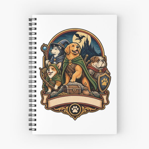 Item preview, Vintage RPG Dog Cartoon Design Featuring Dungeons and Mysteries Theme designed and sold by MayGuy.