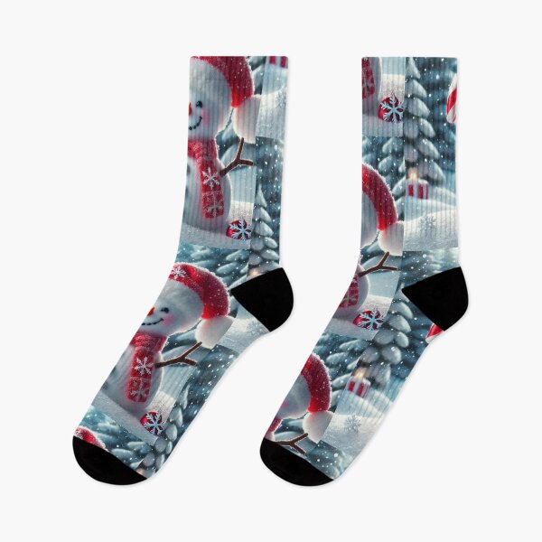 Item preview, Winter Wonderland Delight: Snowman Holding a Candy Cane designed and sold by Beyond Threaded.