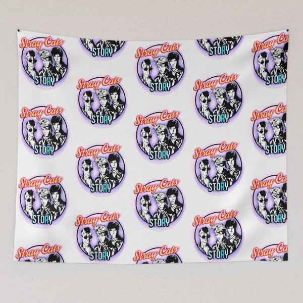 Item preview, Stray Cats Story Rockabilly Band Vintage Graphic designed and sold by RofianYasiz.